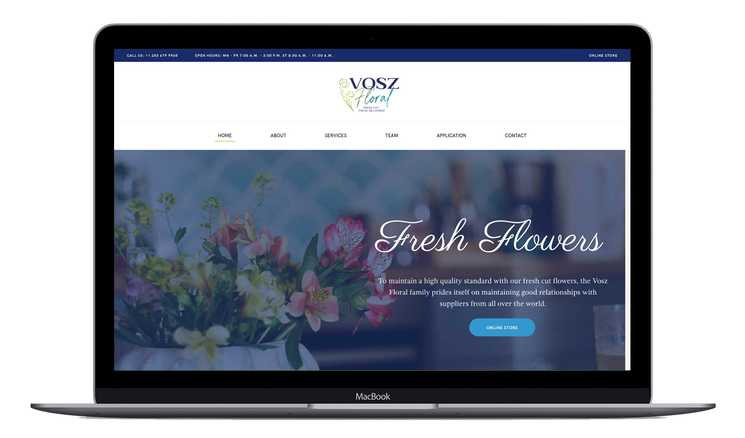 Sitio web WordPress para Vosz Floral