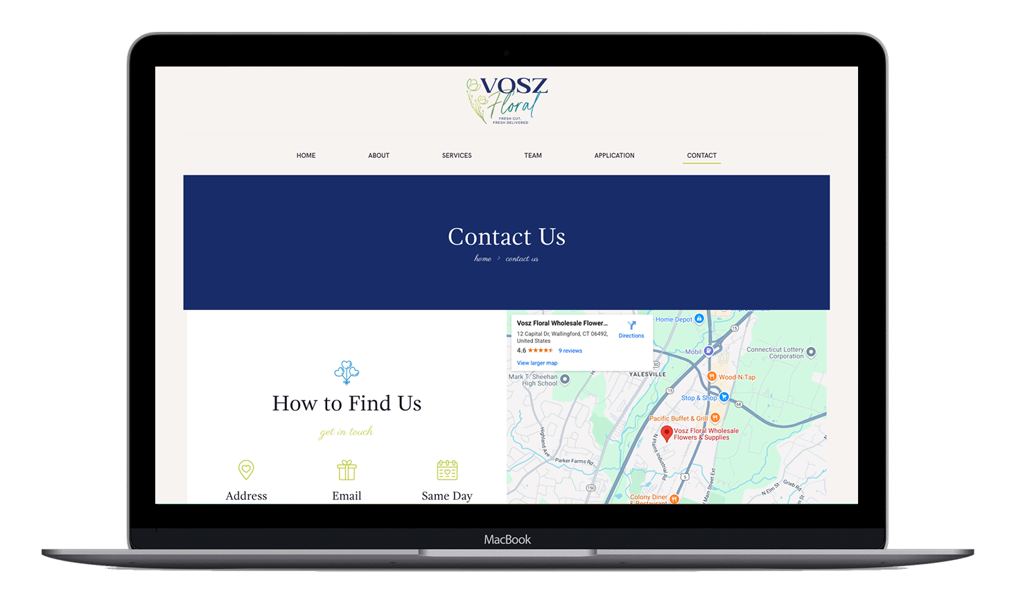 Sitio web WordPress para Vosz Floral